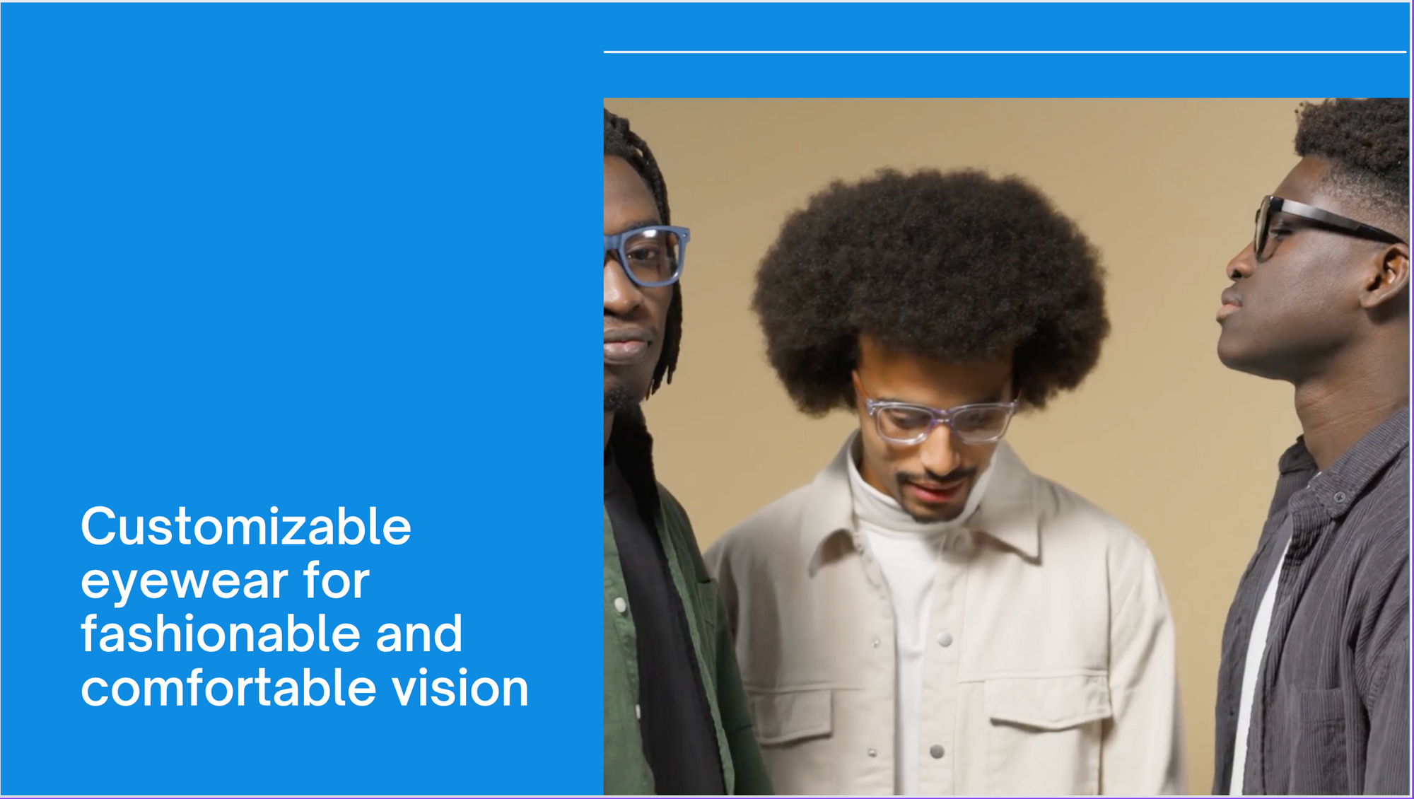 Customizable eyewear for fashionable and comfortable vision