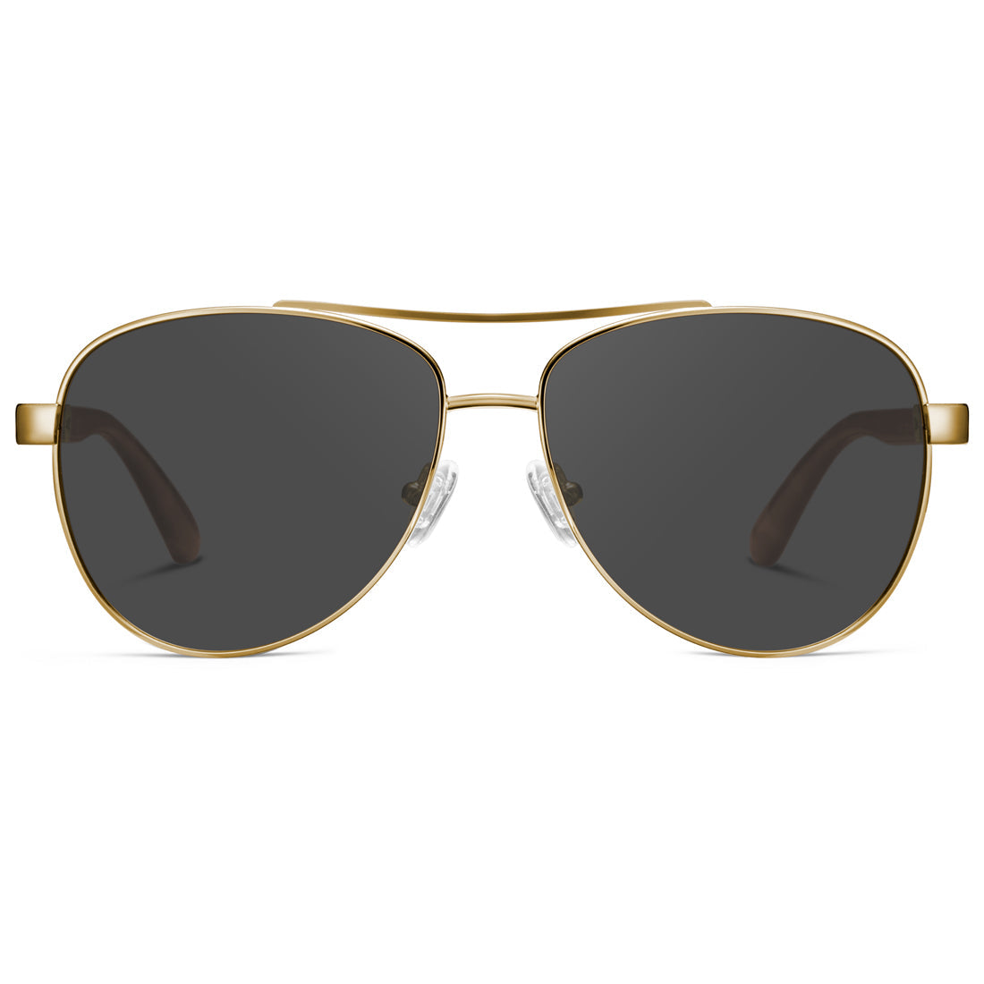 IGIOO Poptart-S06 Grey Aviator Sunglasses for Unisex, Front View