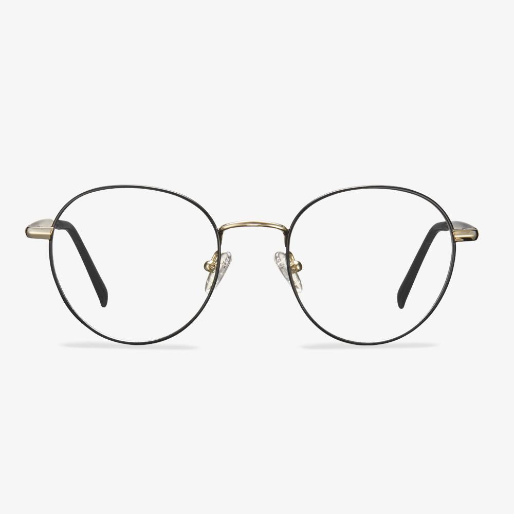 Black Round Metal Frame Glasses - Mike | IGIOO