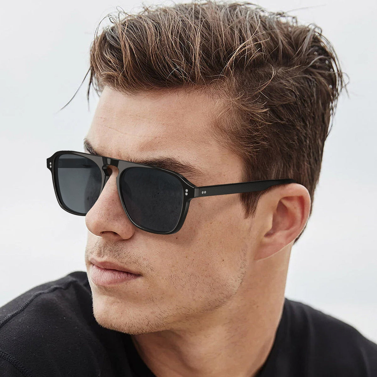 IGIOO Nevada-C01 Black Sunglasses for Men, Side View
