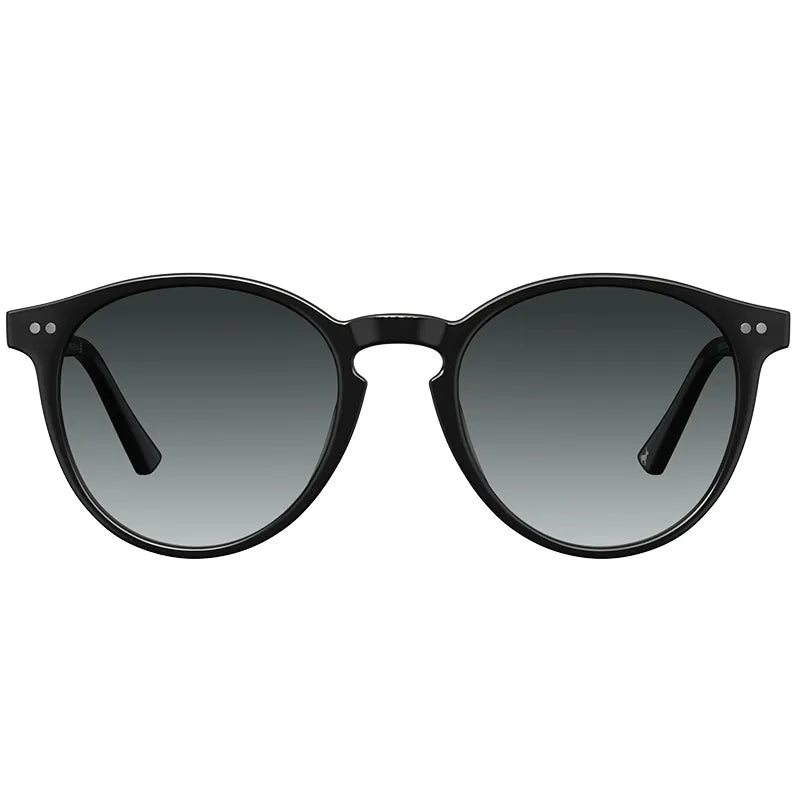 Retro Acetate Round Women's UV Protection Polarized Sunglasses