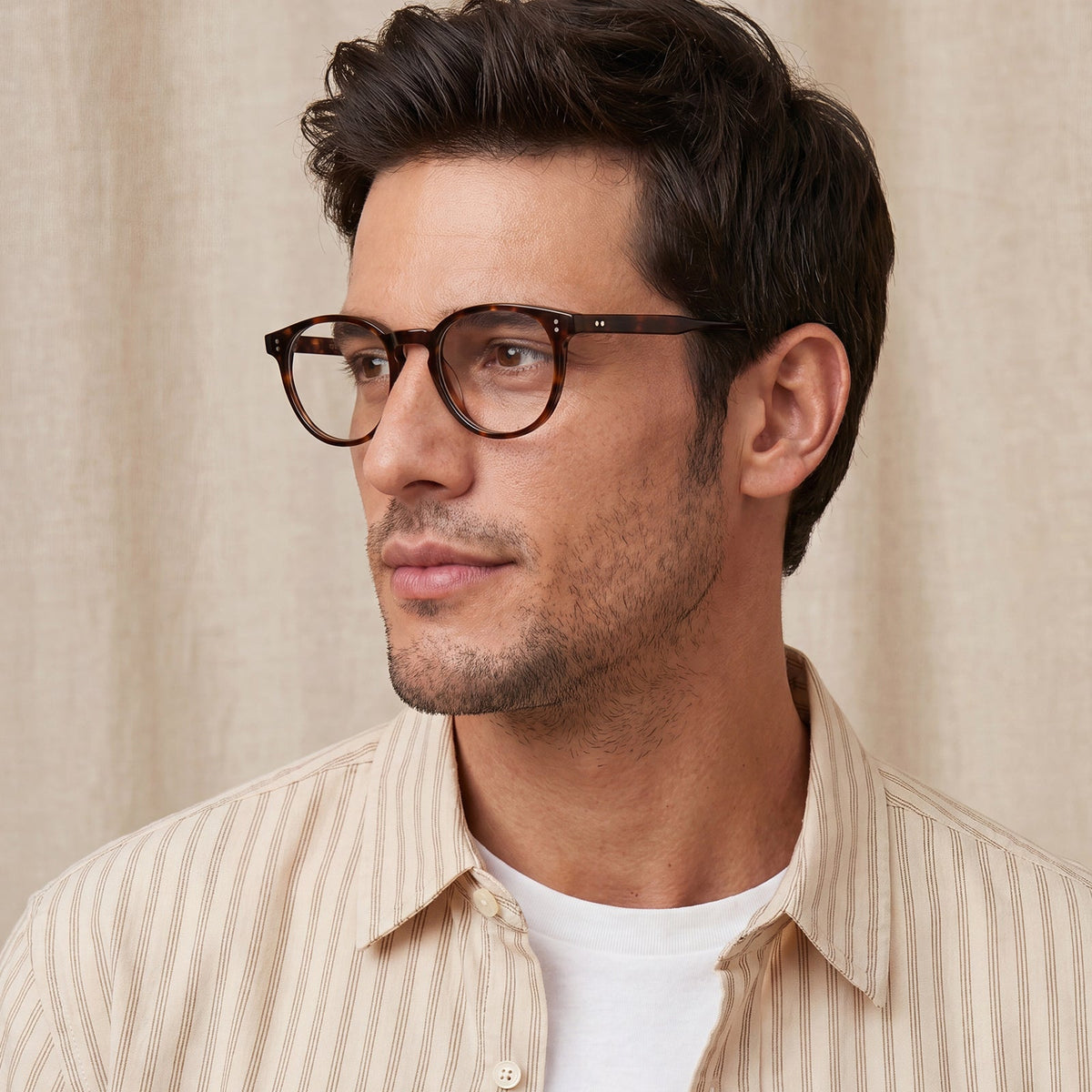 IGIOO Finco FC03 – Crystal Clear Acetate Eyeglasses Italian-Inspired tortoise glassees lightweight eyewear