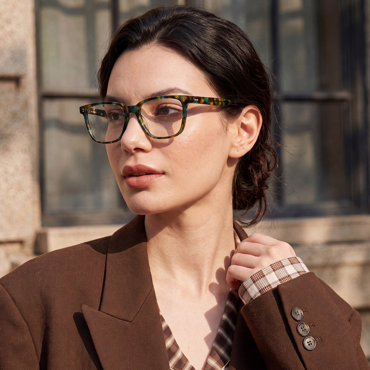 ca5354 Kenosha Square Prescription Eyeglasses for women men IGIOO glasses women model