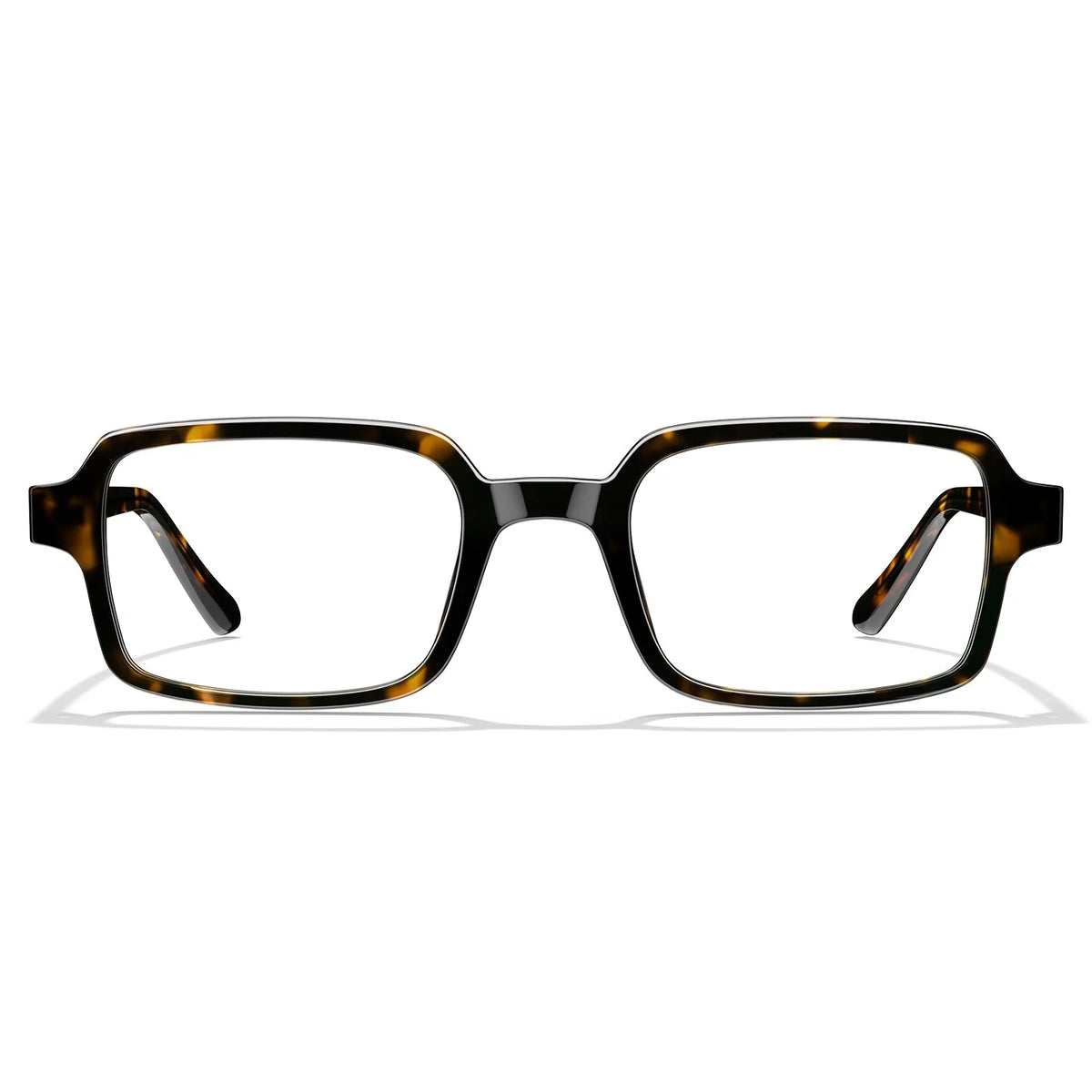 IGIOO Amory CA7035-C2 Tortoise Acetate Rectangle Prescription Glasses Eyeglasses for Unisex, Front View