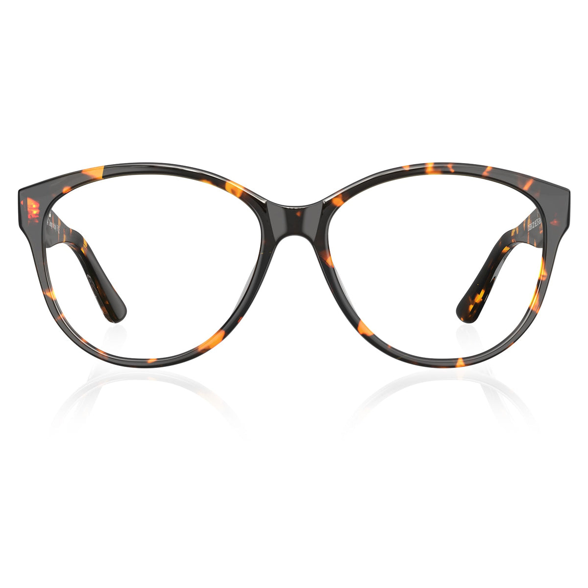 IGIOO Barrie-FC02 Tortoise Acetate Cat-Eye Prescription Eyeglasses for Women, front View