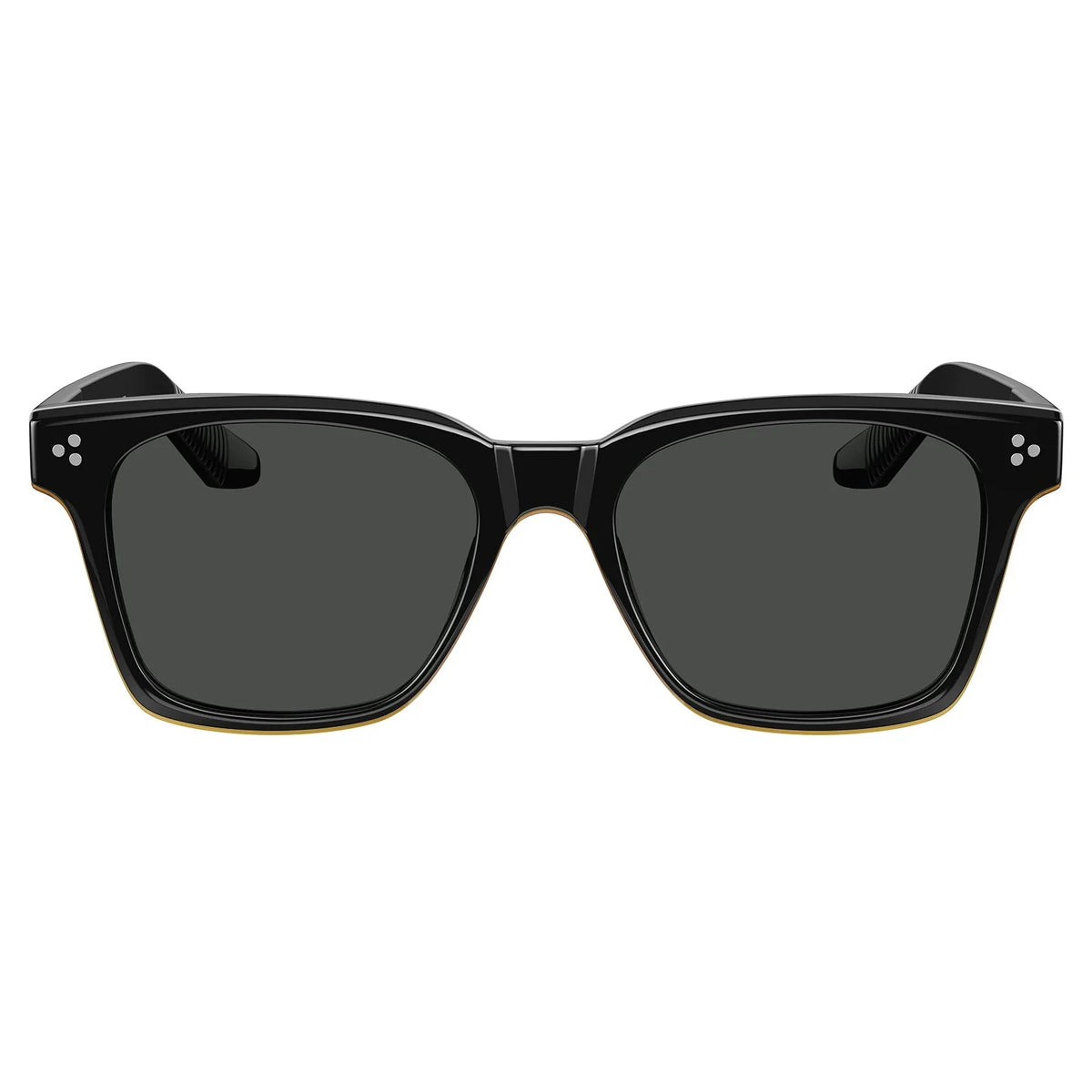 IGIOO Simba CA31109-C01 Black Acetate Square Polarized Sunglasses for Men, Front View
