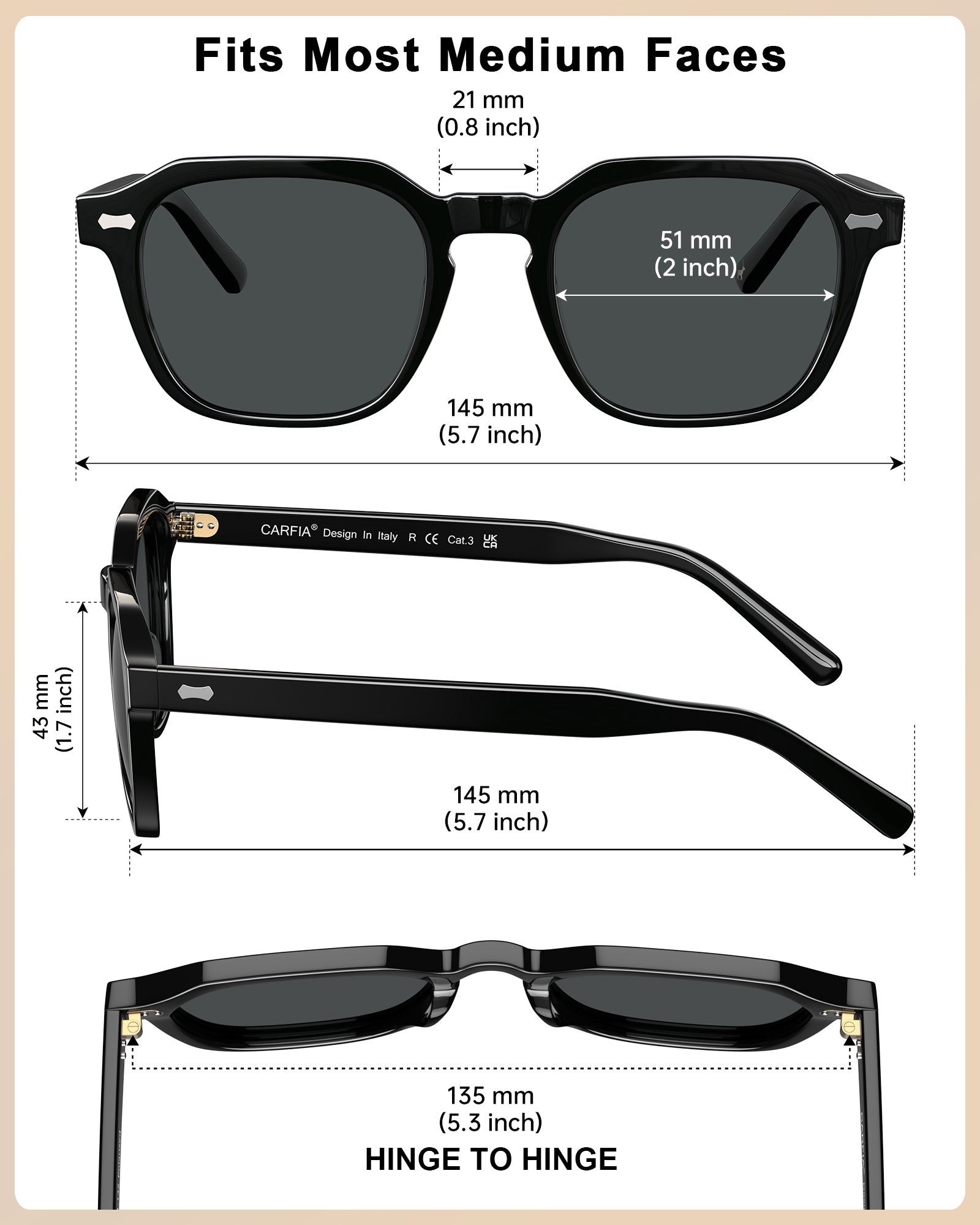 IGIOO Architect-C01-RX Black Acetate Round Polarized Eyeglasses for Men, Additional View