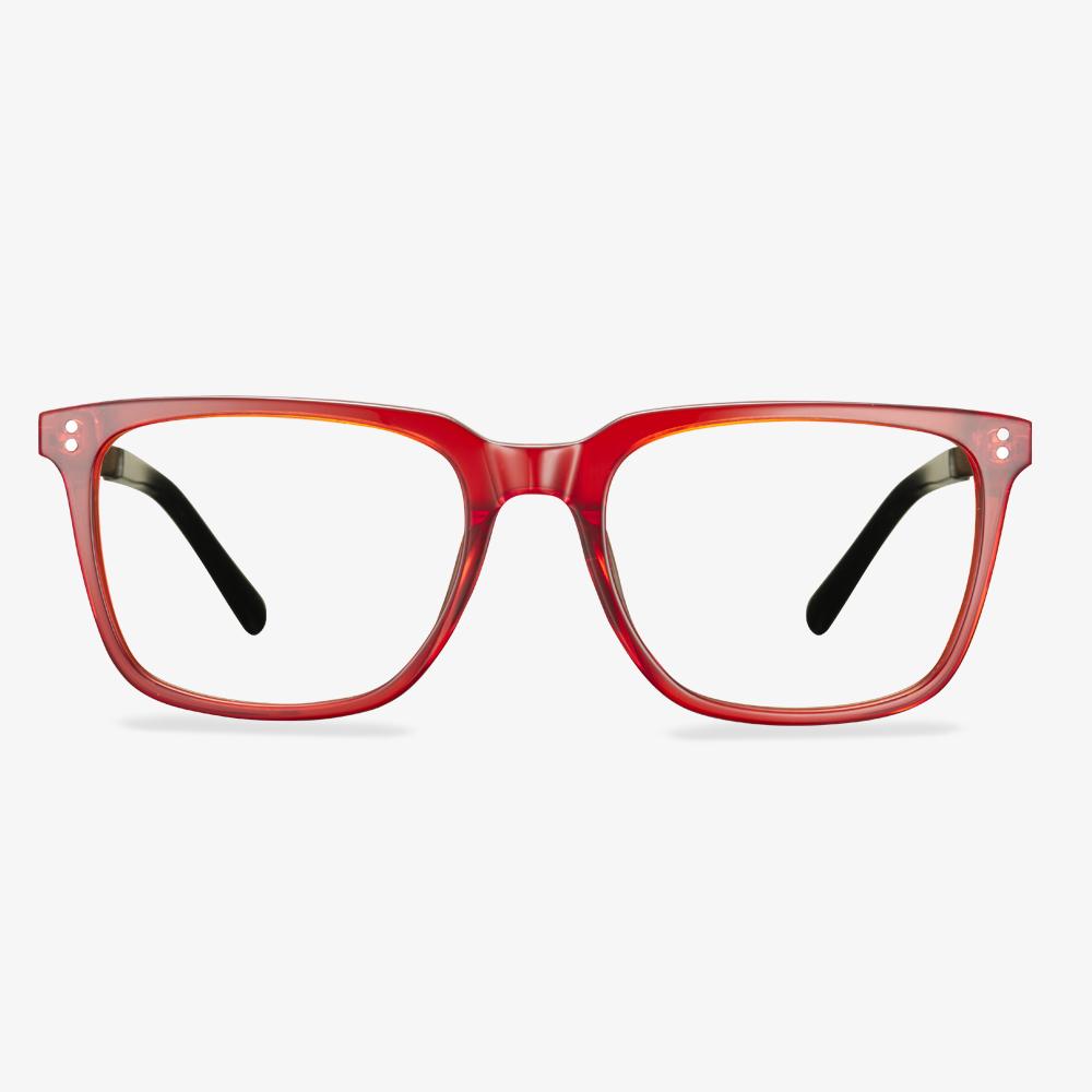 Red Carmine Eyeglasses #color_red