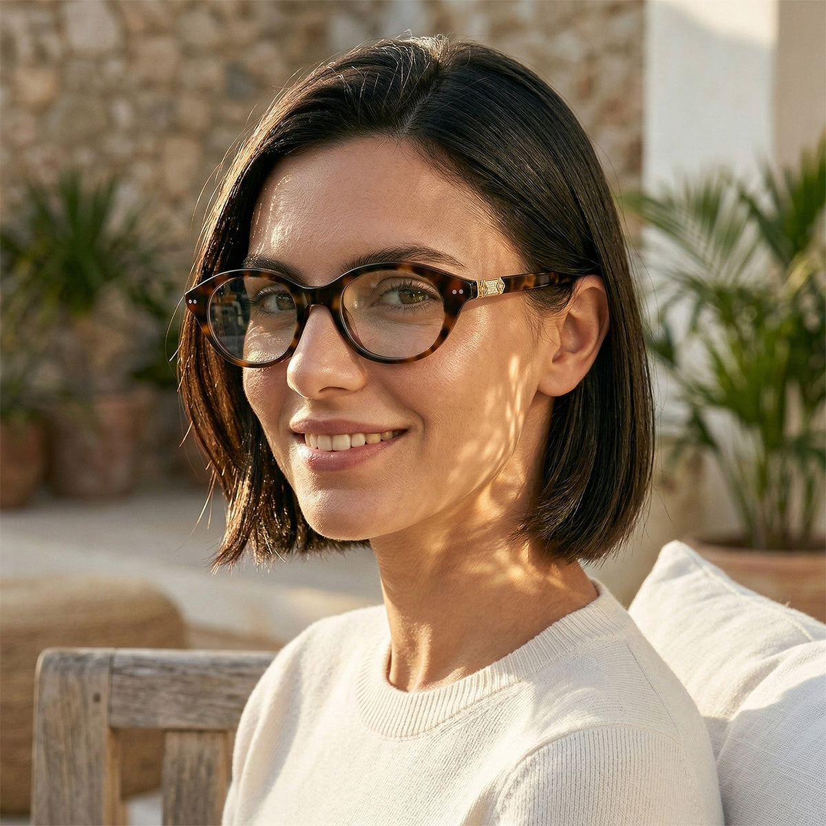 IGIOO Avenker-FC03 Tortoise Eyeglasses for Women, Side View