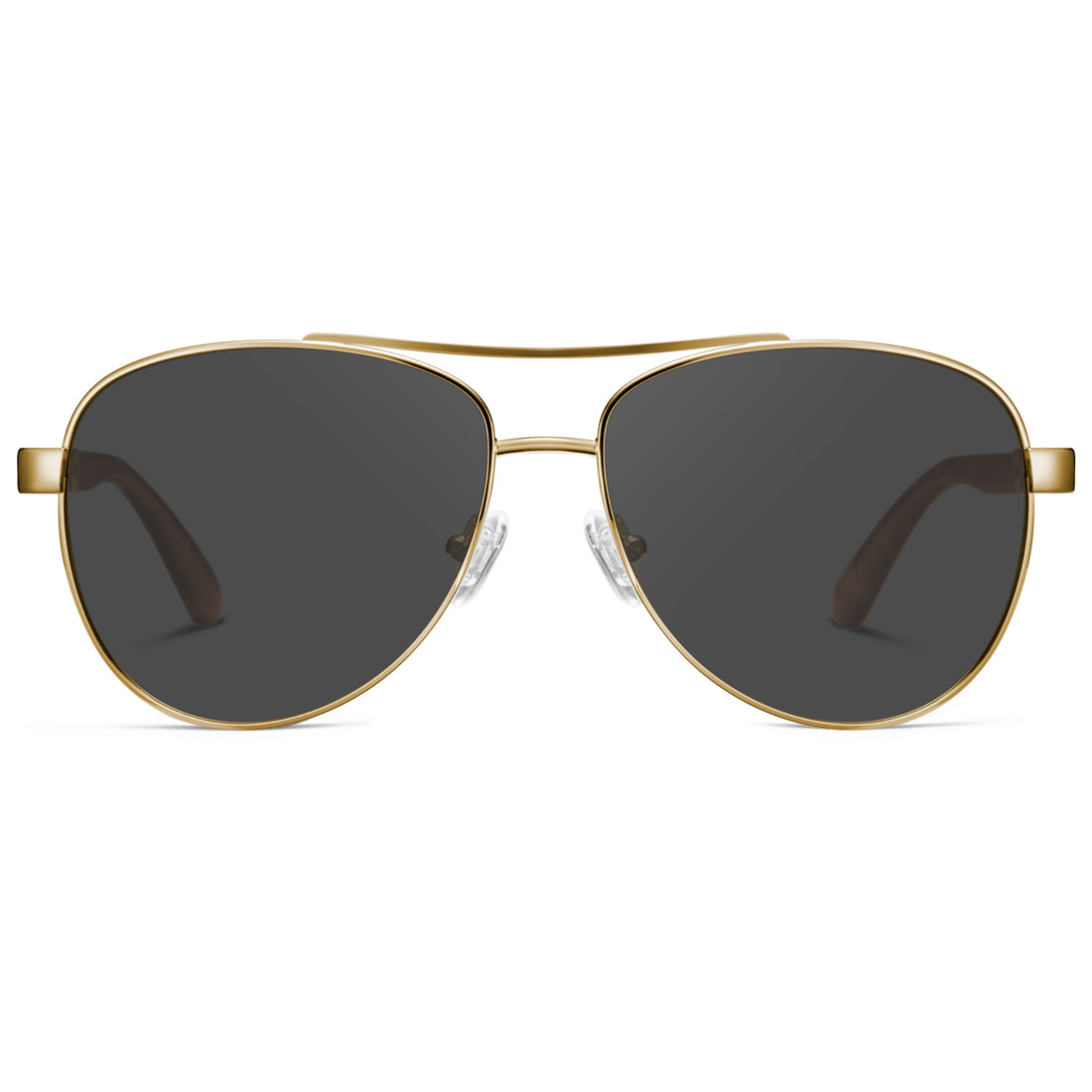 IGIOO Poptart-S06 Grey Aviator Sunglasses for Unisex, Front View