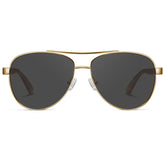 IGIOO Poptart-S06 Grey Aviator Sunglasses for Unisex, Front View