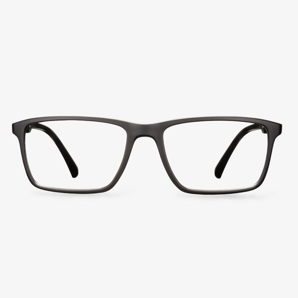 Black Flad Eyeglasses #color_black