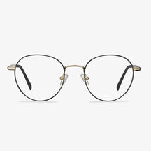 Black Round Metal Frame Glasses - Mike | IGIOO