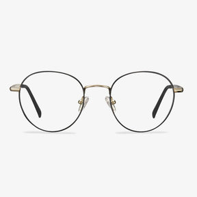 Black Round Metal Frame Glasses - Mike | IGIOO