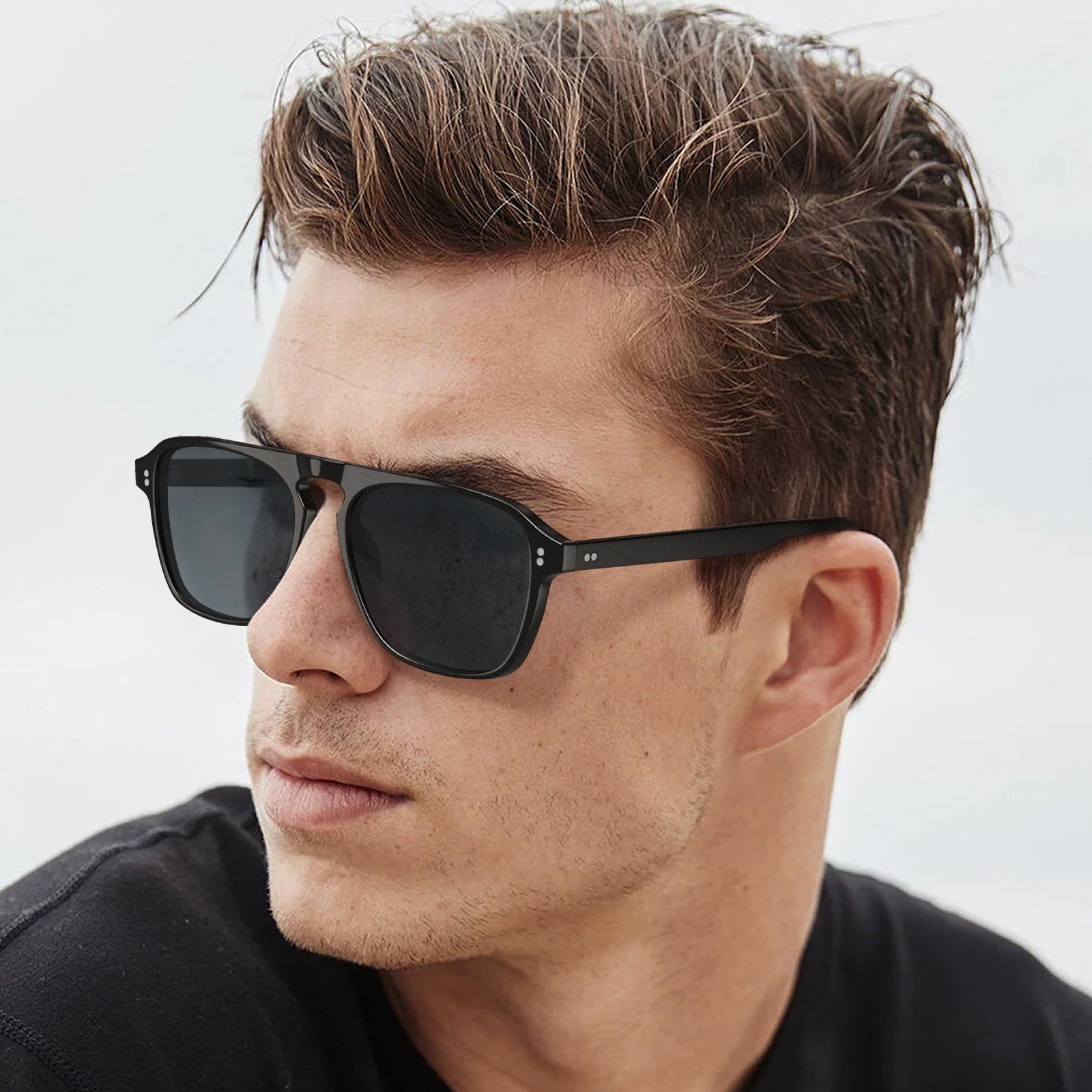 IGIOO Nevada-C01 Black Sunglasses for Men, Side View