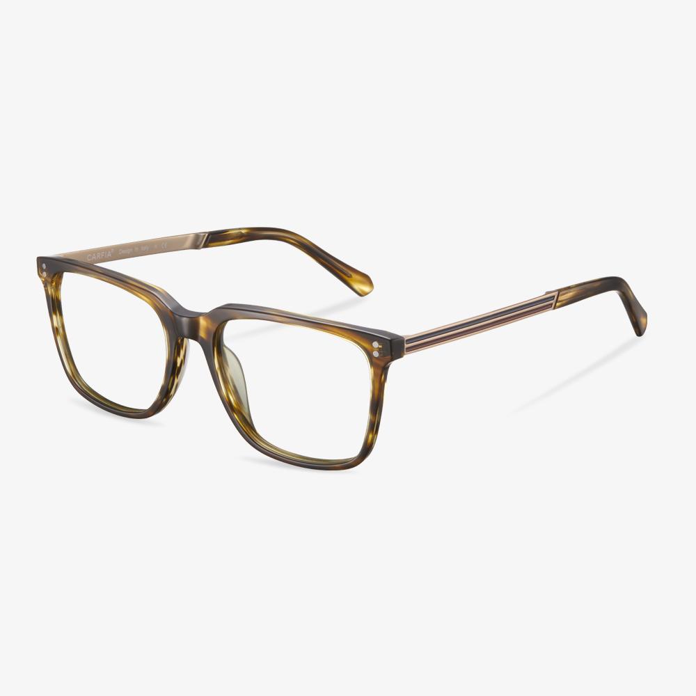 Striped Carmine Eyeglasses #color_striped