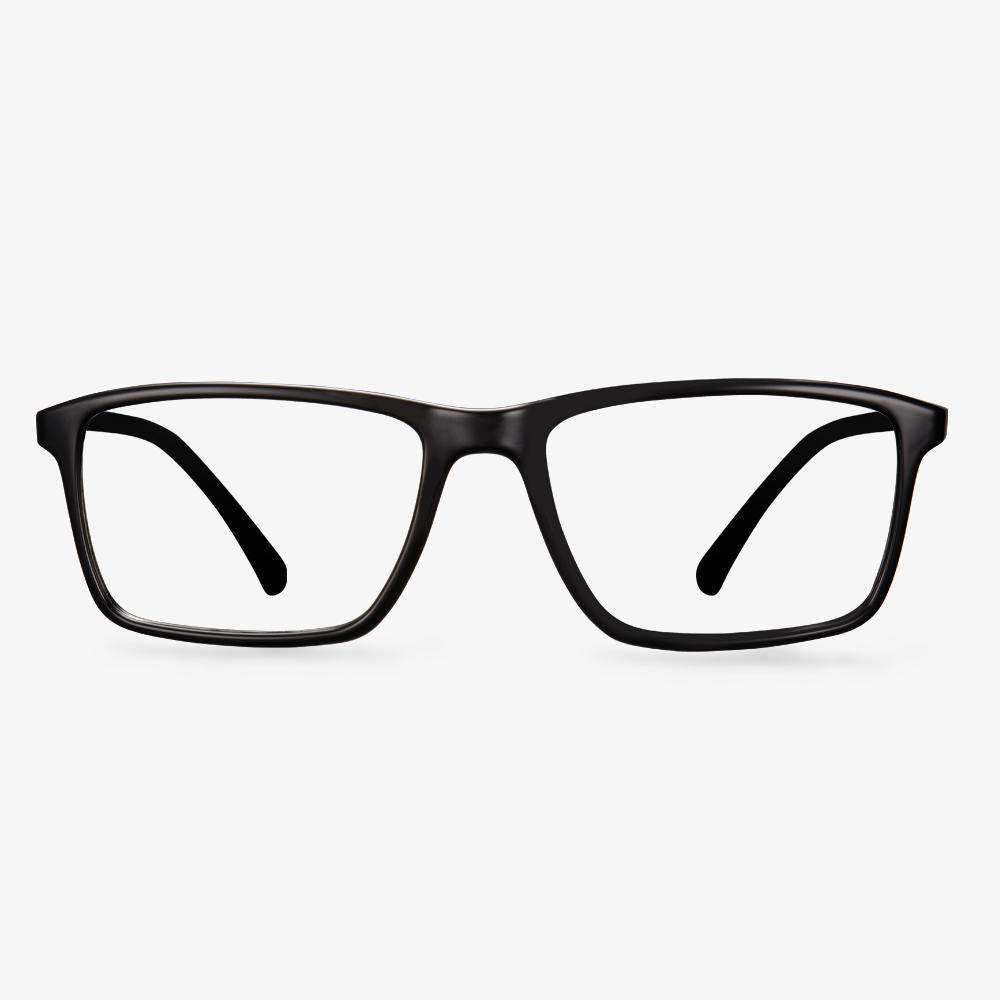 Black Flad Eyeglasses #color_black2