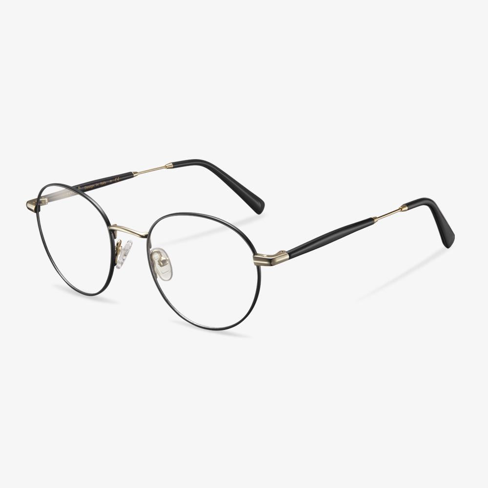 Black Round Metal Frame Glasses - Mike | IGIOO