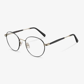 Black Round Metal Frame Glasses - Mike | IGIOO