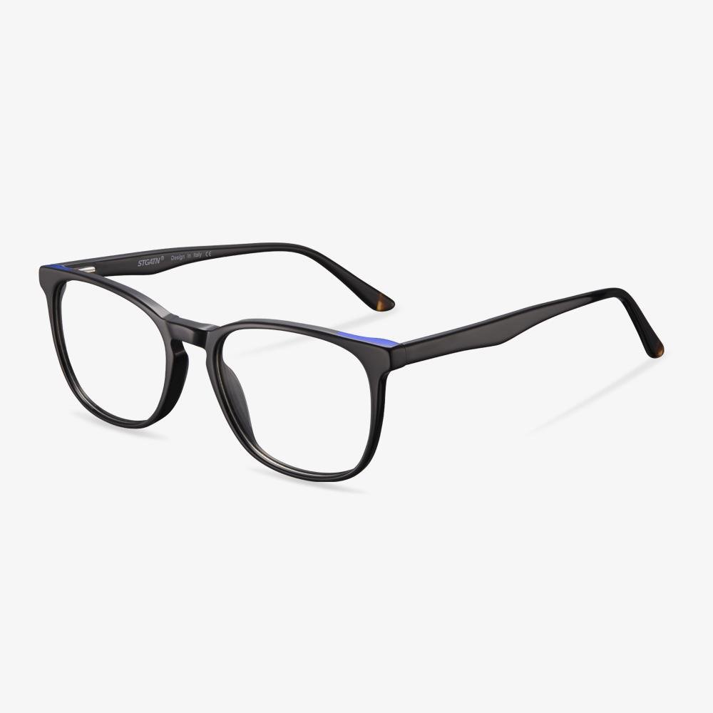 Large Black Square Frame Eyeglasses - Ferdinand | IGIOO