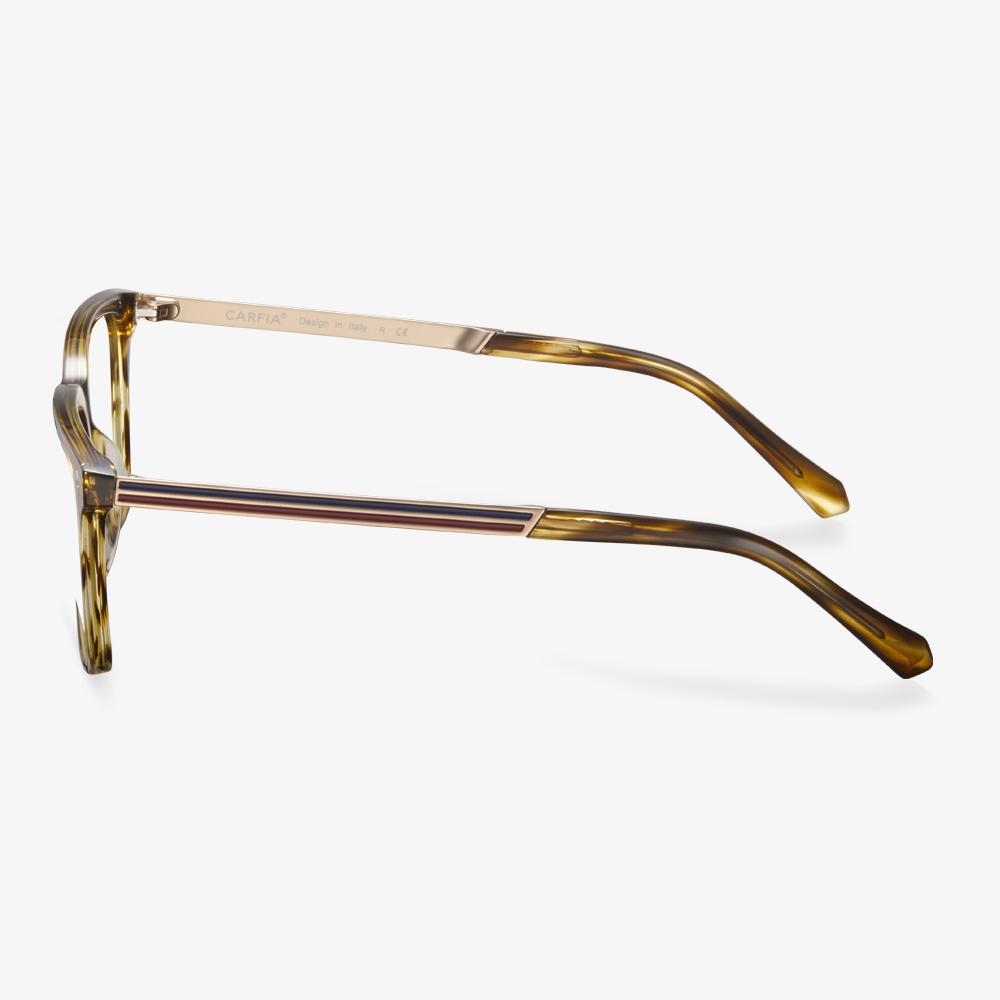 Striped Carmine Eyeglasses #color_striped