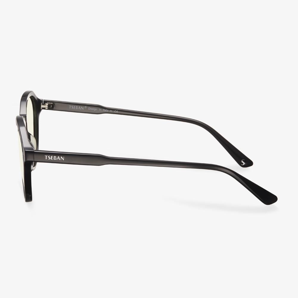 Black Alan Eyeglasses #color_black