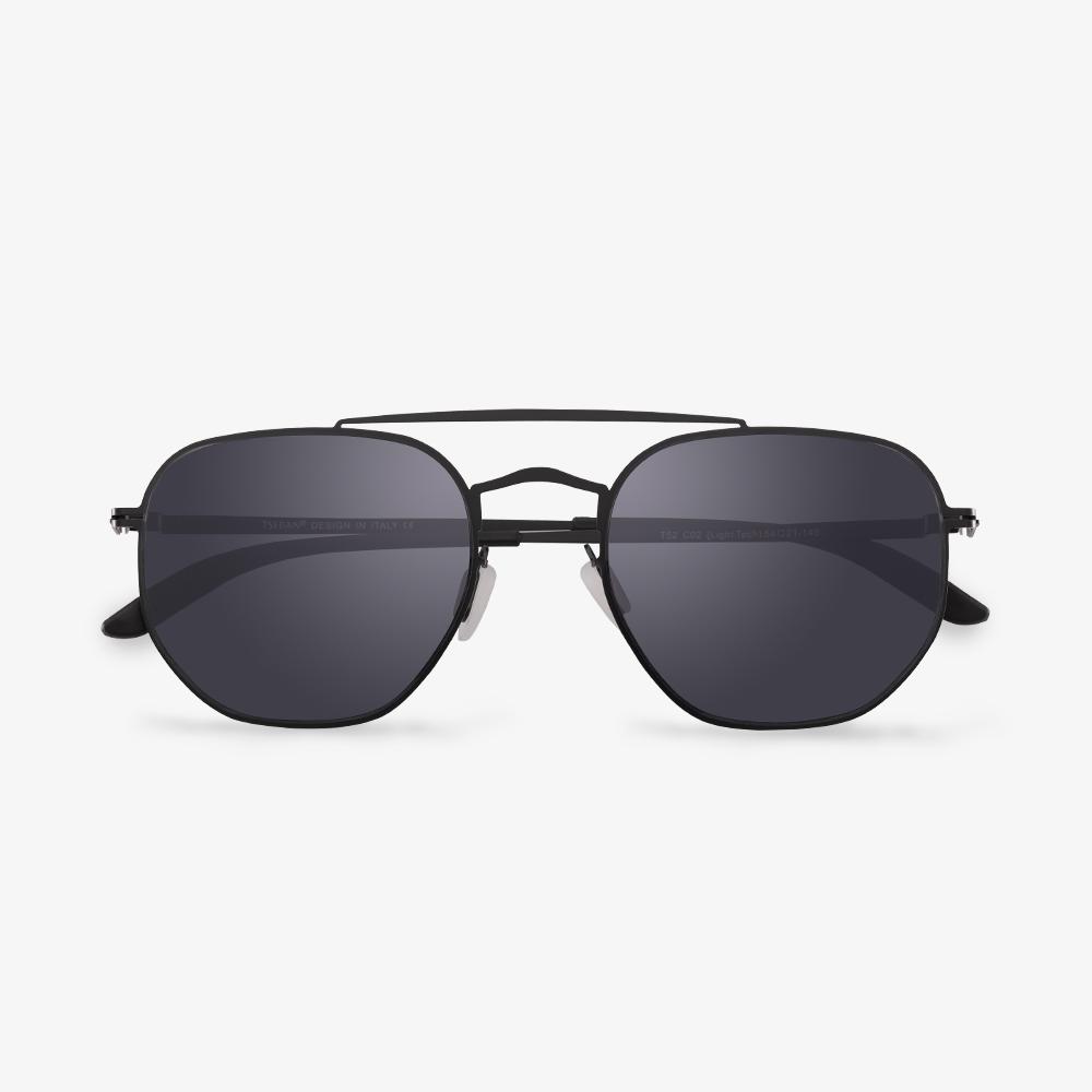 Black Garrison Sunglasses #color_black