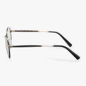 Black Round Metal Frame Glasses - Mike | IGIOO