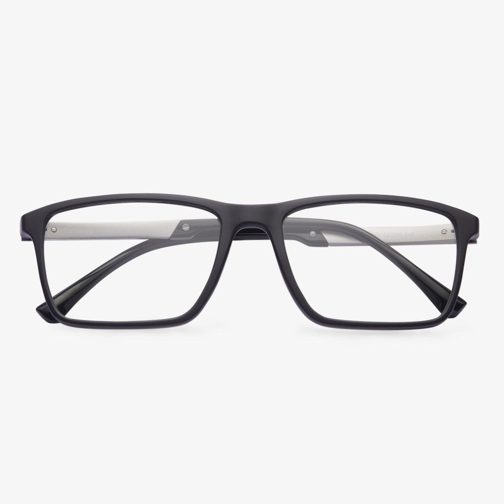 Black Flad Eyeglasses #color_black