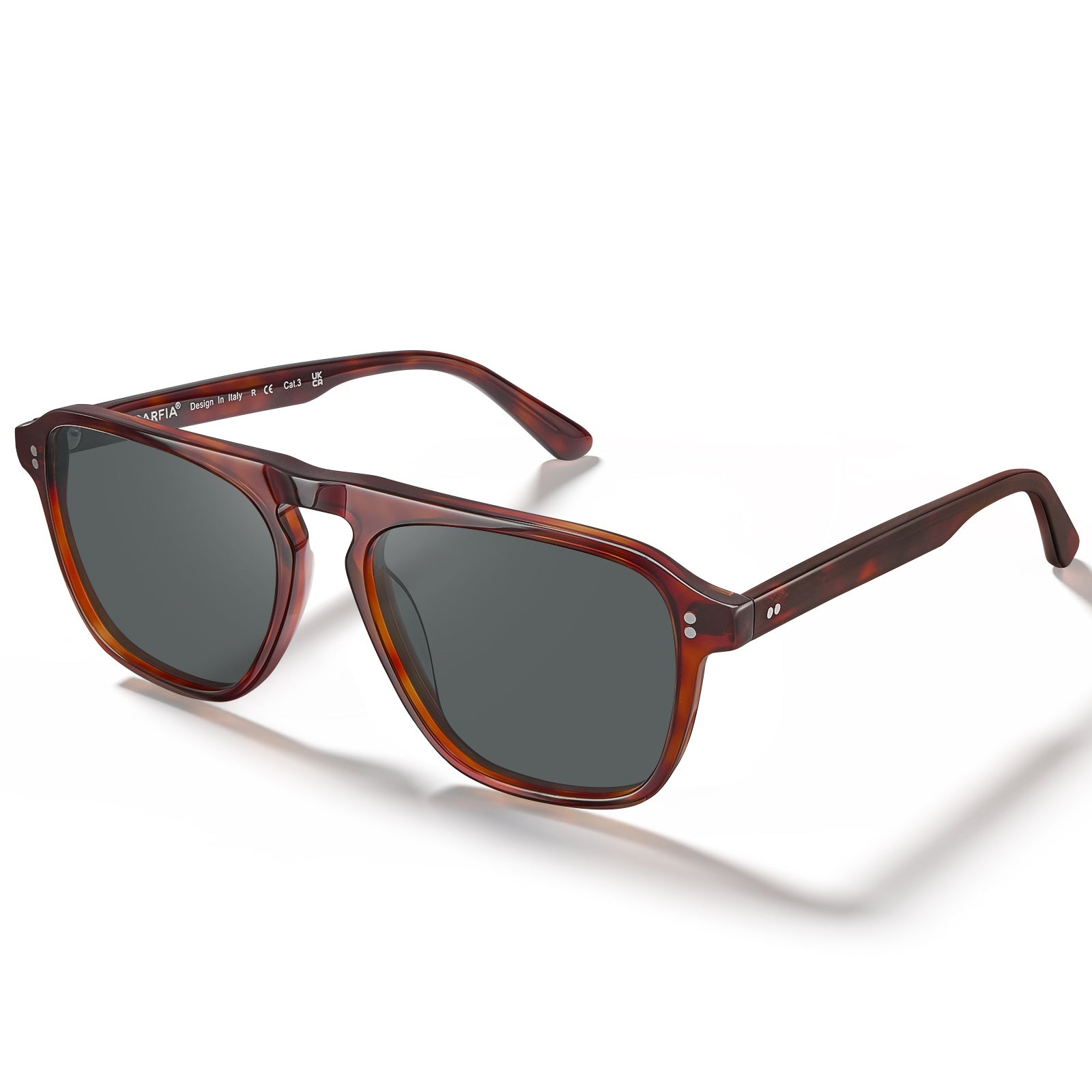 IGIOO Nevada-C04 Grey Sunglasses for Men, Three-Quarter View