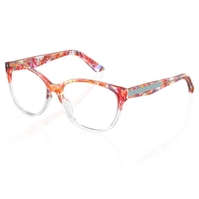 IGIOO Barrie-FC09 Pink Cat-Eye Eyeglasses for Women, Three-Quarter View