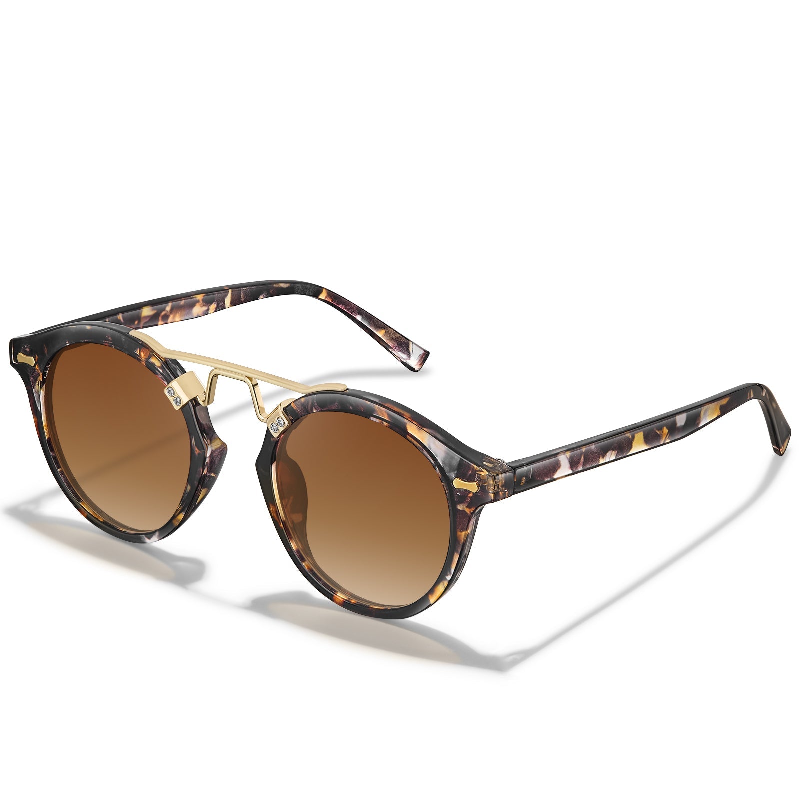 IGIOO AvonPark-C6-RX Tortoise Acetate Heart Polarized Eyeglasses for Women, Detail View
