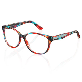 IGIOO Barrie-FC03 Tortoise Acetate Cat-Eye Polarized Eyeglasses for Women, Three-Quarter View