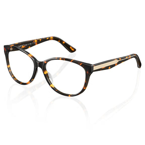 IGIOO Barrie-FC02 Tortoise Acetate Cat-Eye Polarized Eyeglasses for Women, Three-Quarter View