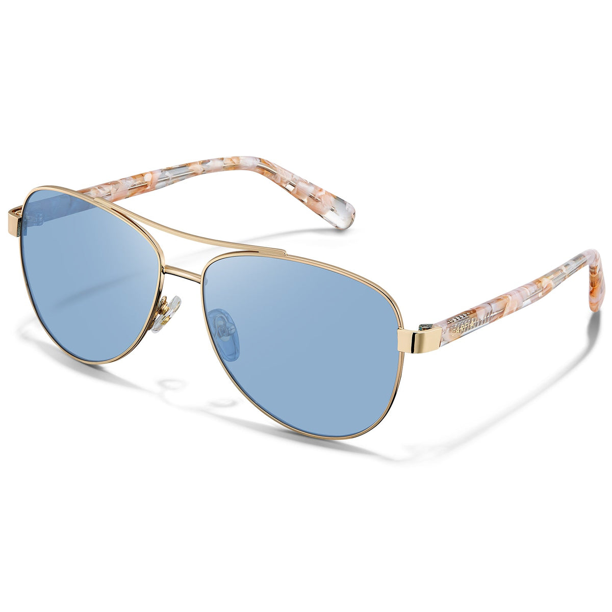 IGIOO Poptart-C18 Gold Sunglasses for Unisex, Front View