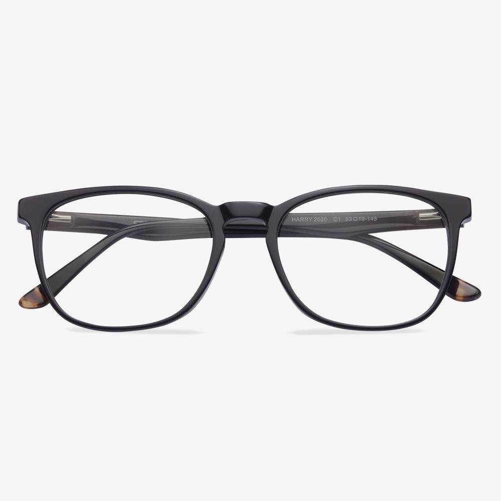 Large Black Square Frame Eyeglasses - Ferdinand | IGIOO