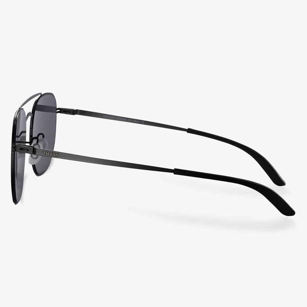 Black Garrison Sunglasses #color_black
