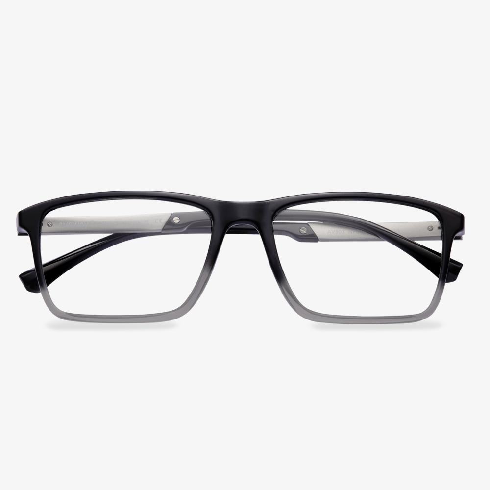 Black Flad Eyeglasses #color_black1