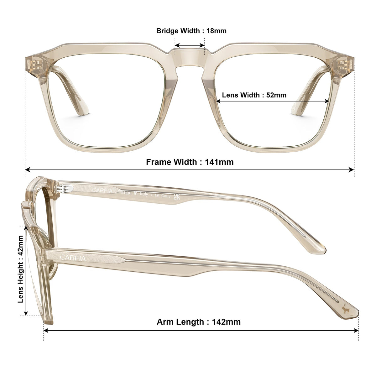 Gold Albany-FC09 Eyeglasses