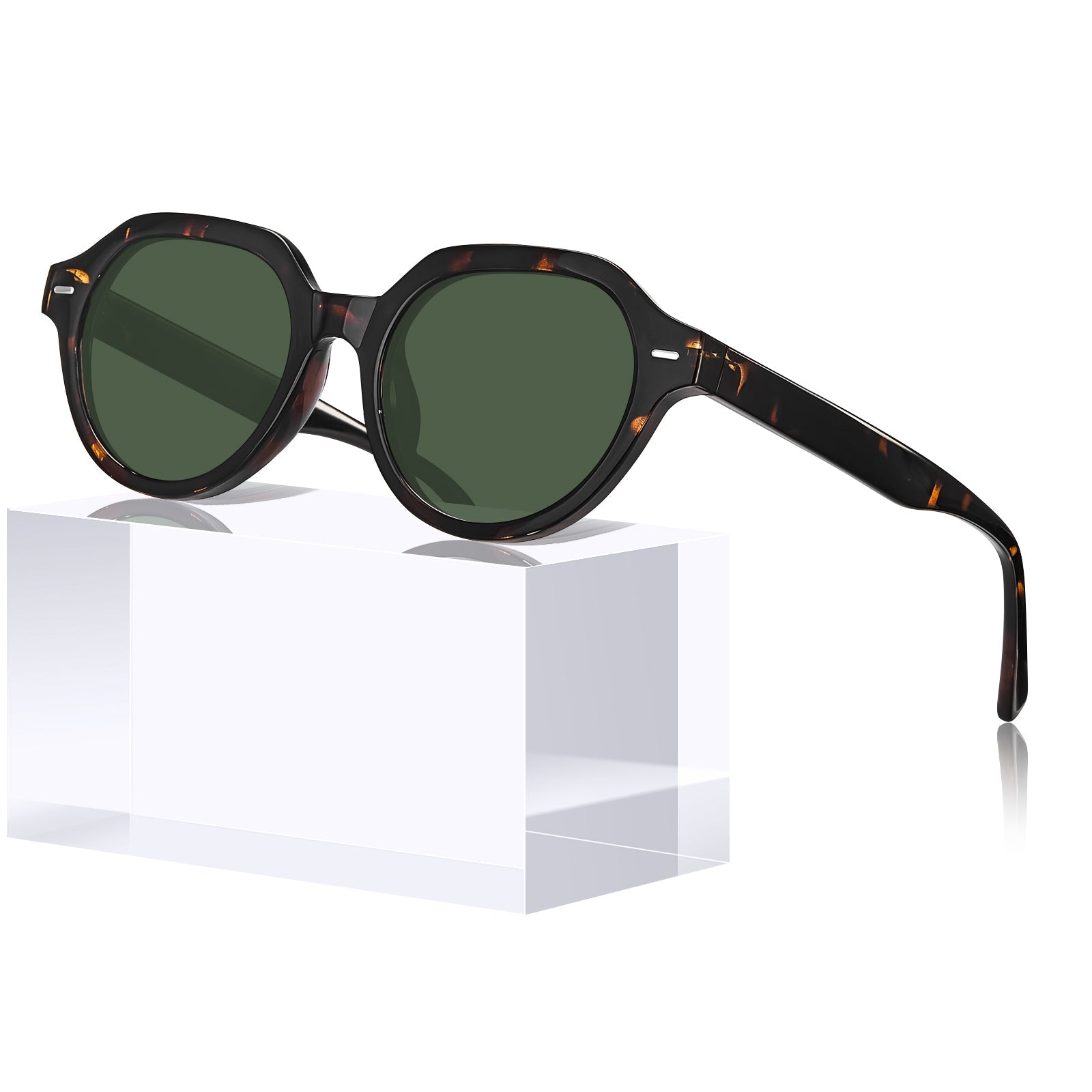 IGIOO Aomst-L03-RX Tortoise Acetate Heart Polarized Eyeglasses for Men, Additional View