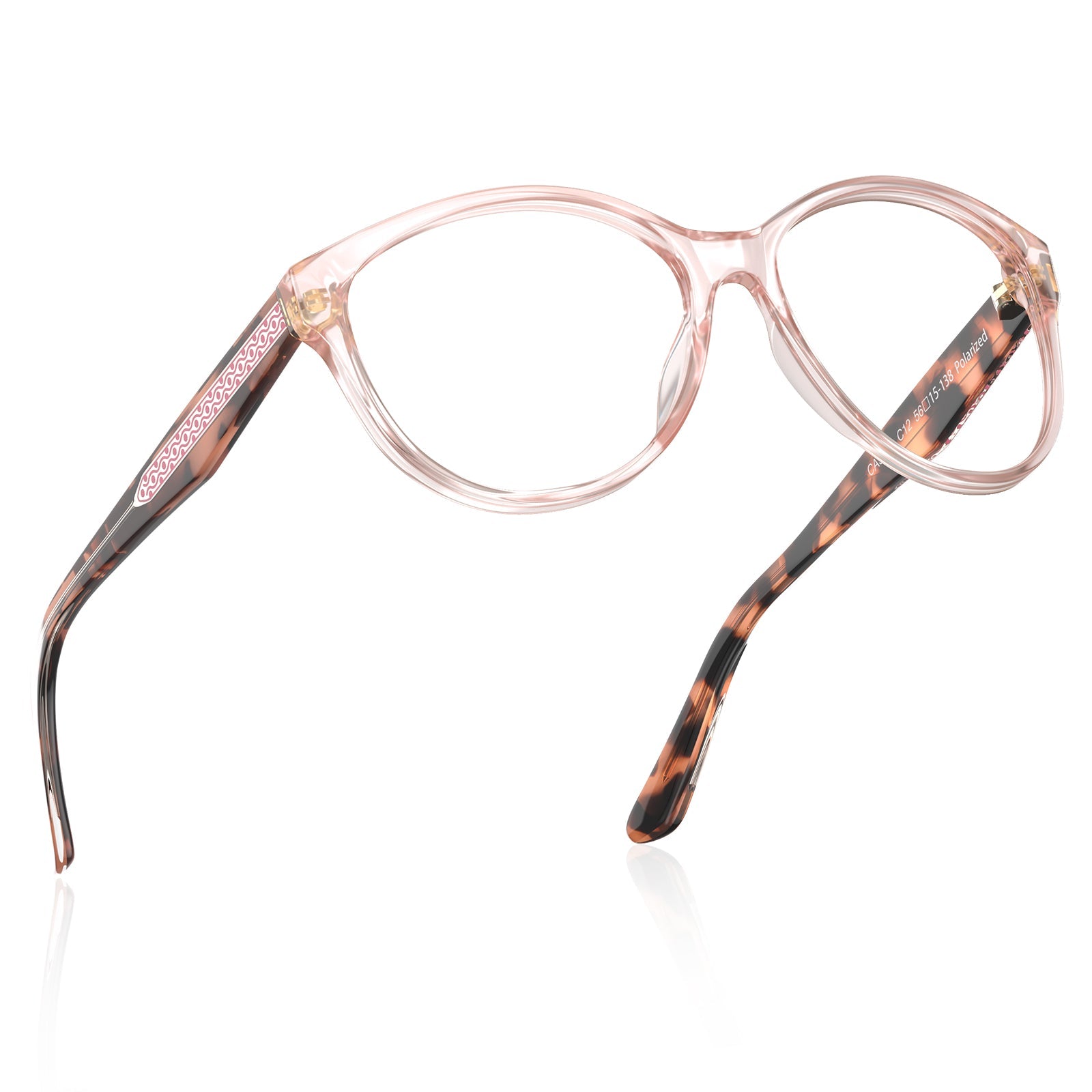 IGIOO Barrie-FC12 Pink Cat-Eye Eyeglasses for Women, Side View