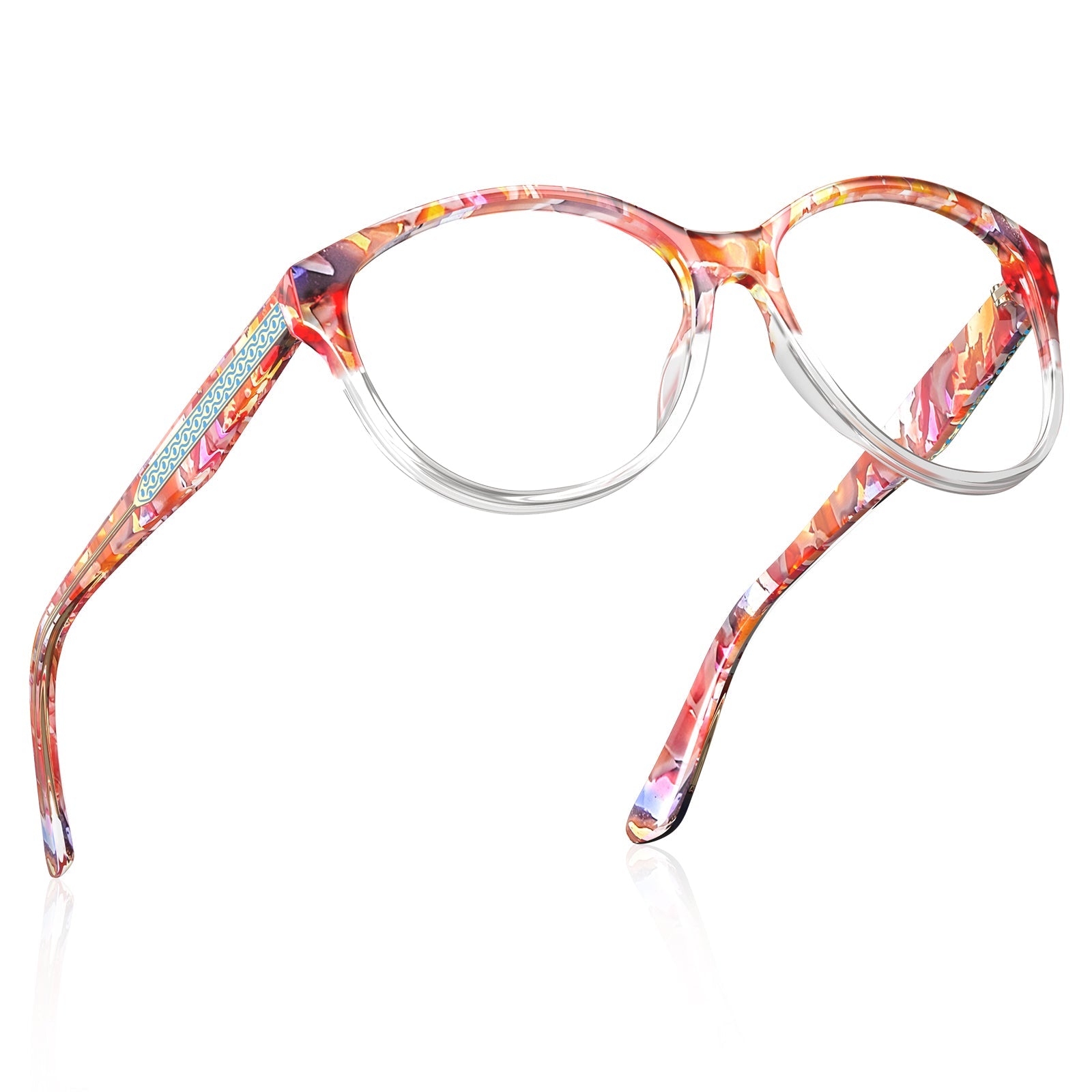 IGIOO Barrie-FC09 Pink Cat-Eye Eyeglasses for Women, Side View