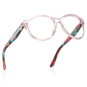 IGIOO Barrie-FC04 Pink Acetate Cat-Eye Eyeglasses for Women, Side View