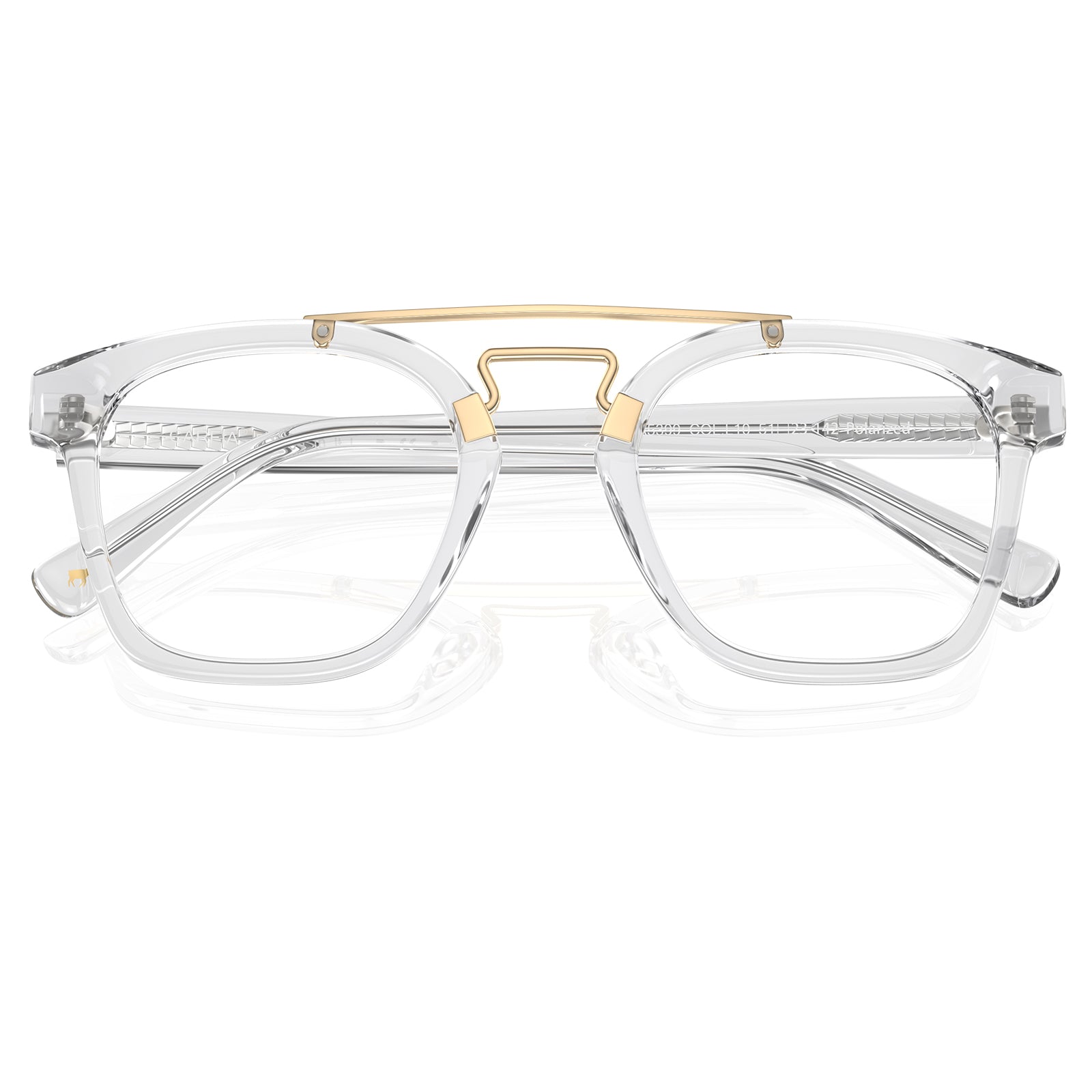 IGIOO Quuen-FC10 Clear Acetate Eyeglasses for Women, Three-Quarter View
