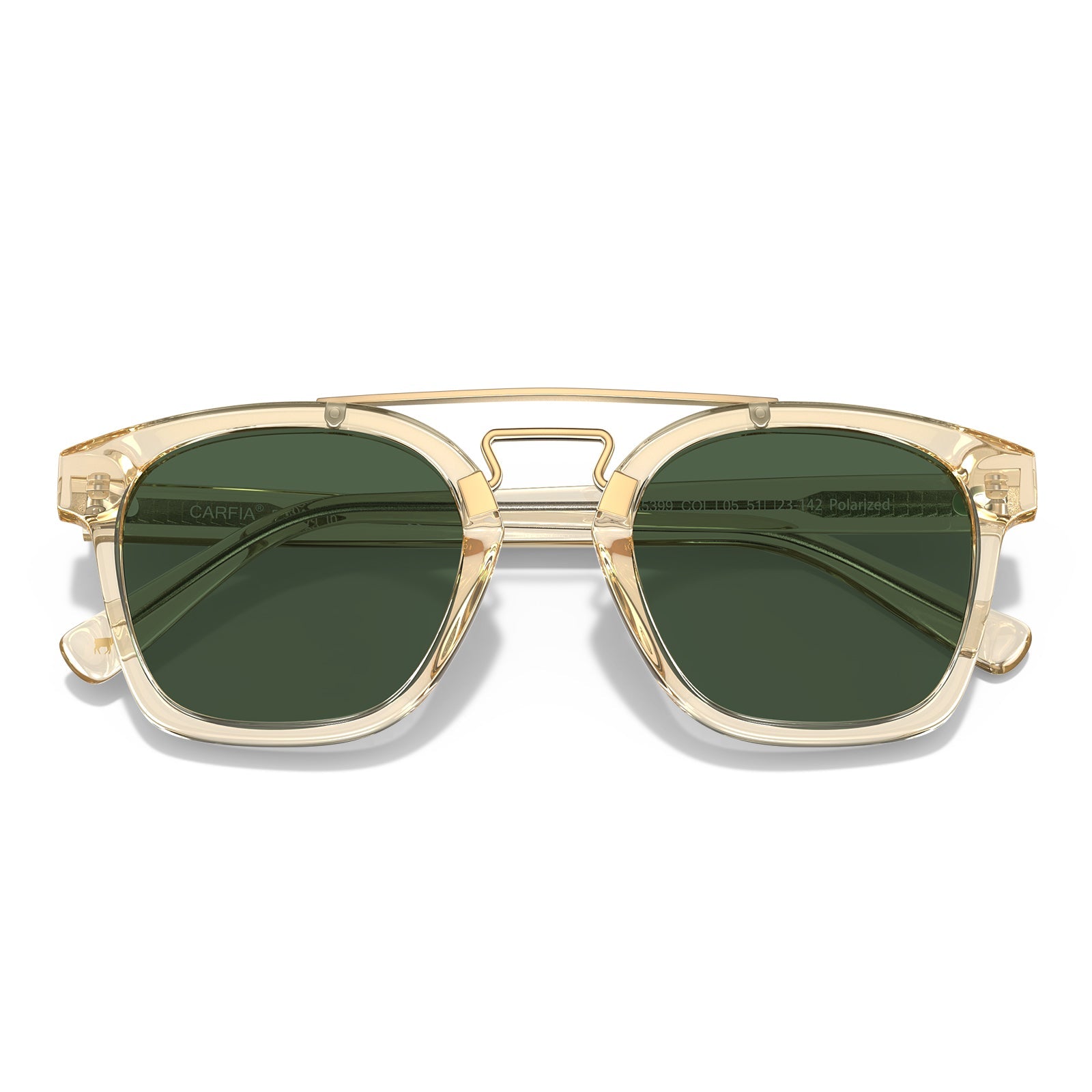 IGIOO Niloss-C05 Gold Acetate Sunglasses for Women, Additional View
