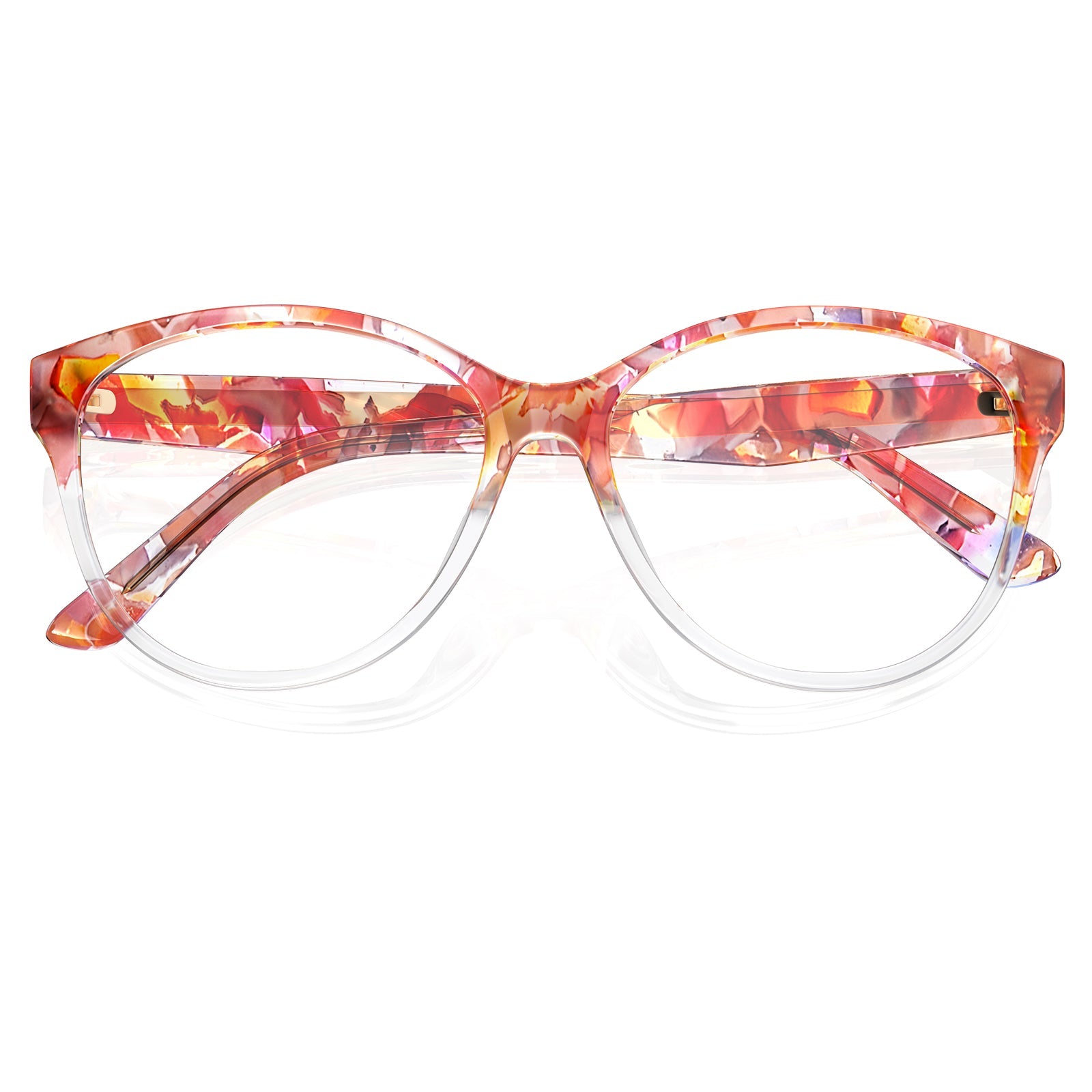 IGIOO Barrie-FC09 Pink Cat-Eye Eyeglasses for Women, Detail View