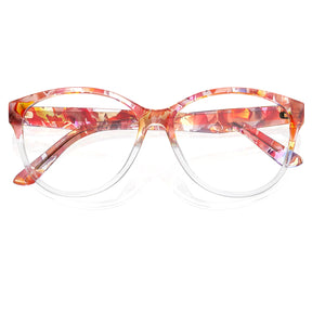 IGIOO Barrie-FC09 Pink Cat-Eye Eyeglasses for Women, Detail View