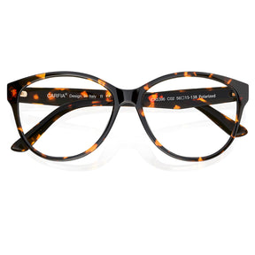 IGIOO Barrie-FC02 Tortoise Acetate Cat-Eye Polarized Eyeglasses for Women, Detail View