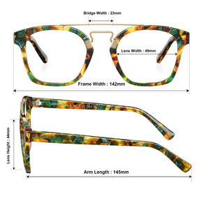 IGIOO Quuen-FC08 Acetate Eyeglasses for Women, Angle View