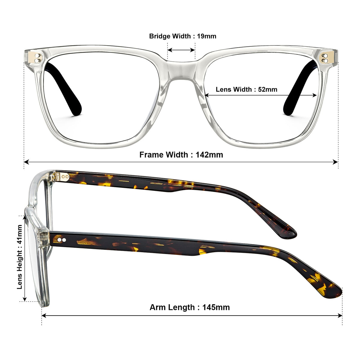 Clear Kenosha Eyeglasses